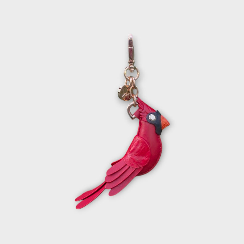 Cardinal Bird Bag Charm