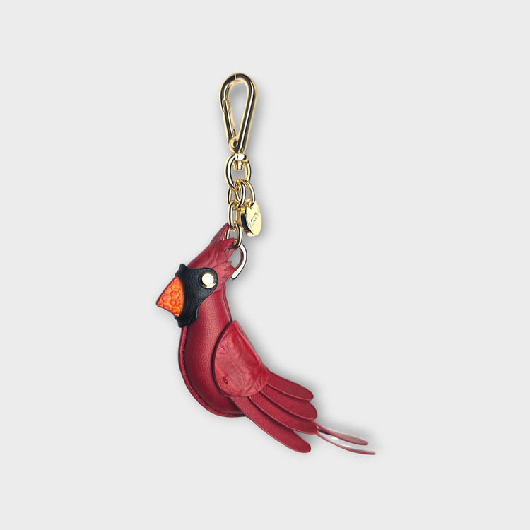 Cardinal Bird Bag Charm