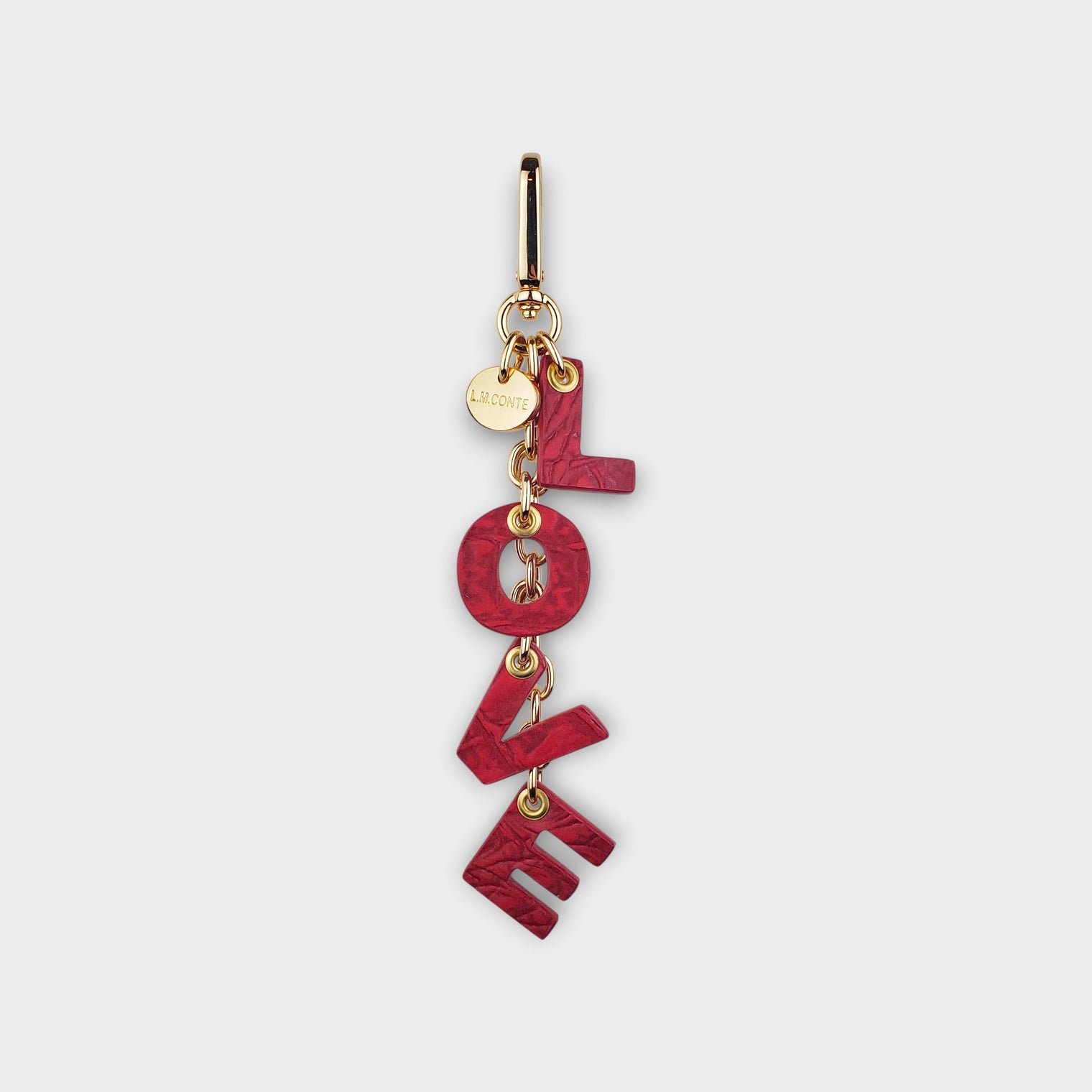 L-O-V-E Letter Bag Charm