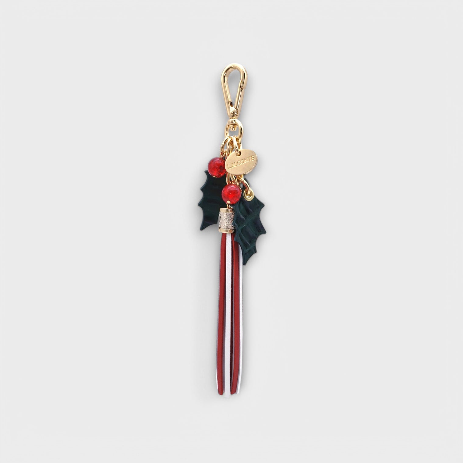 Holly Berry Peppermint Fringe Tassel