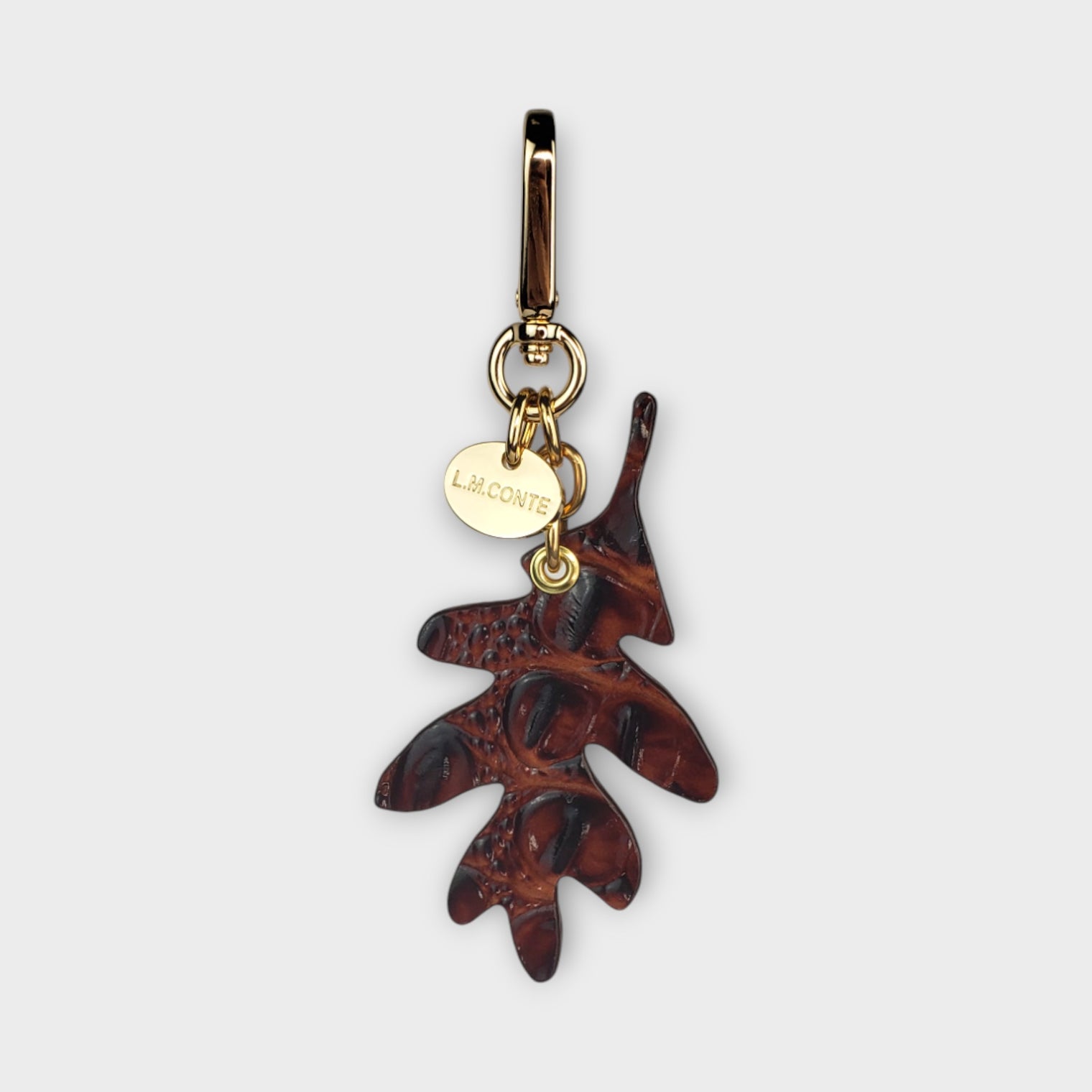 Fall Oak Leaf Bag Charm