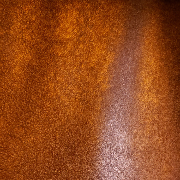 Copper metallic leather texture with a gradient effect