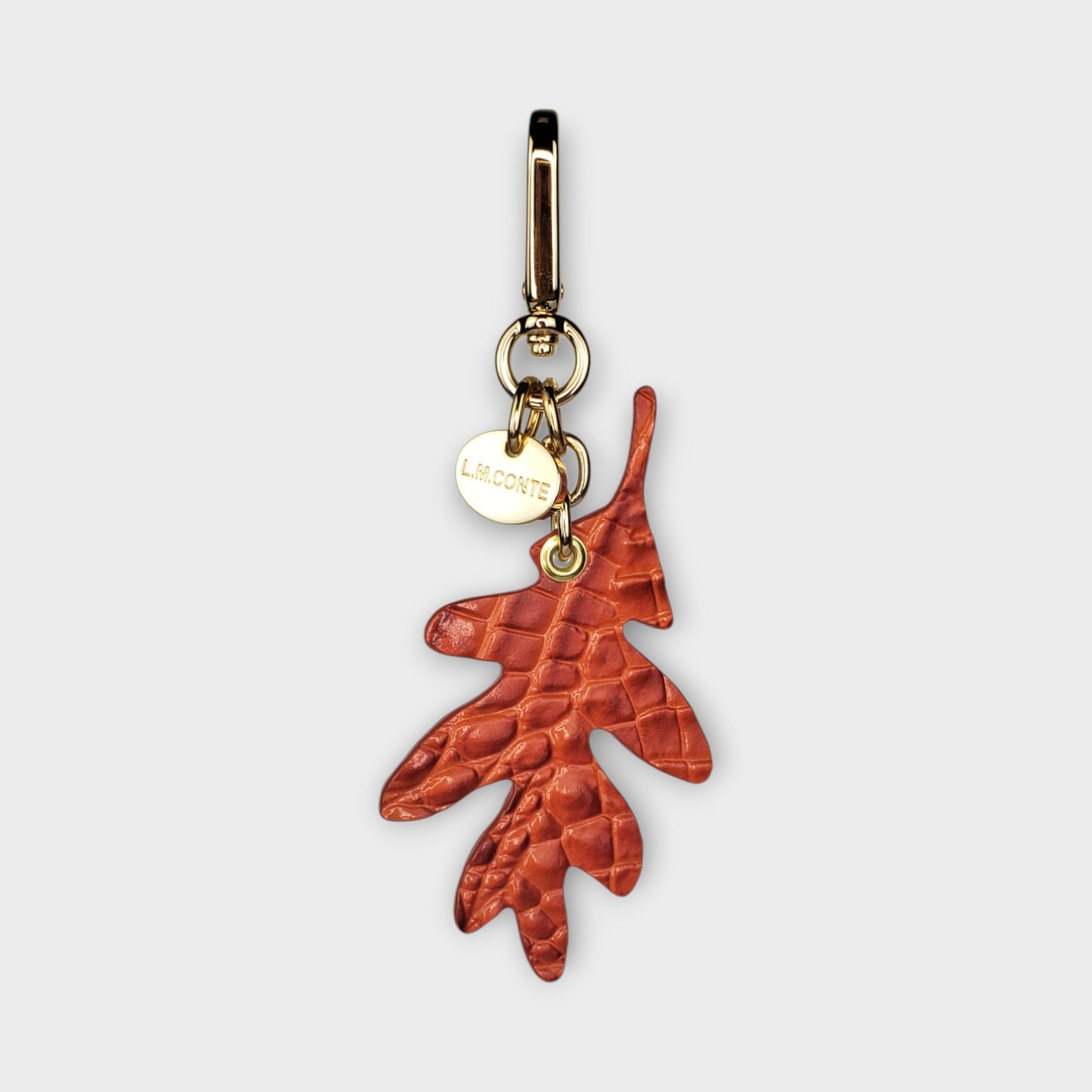 Fall Oak Leaf Bag Charm