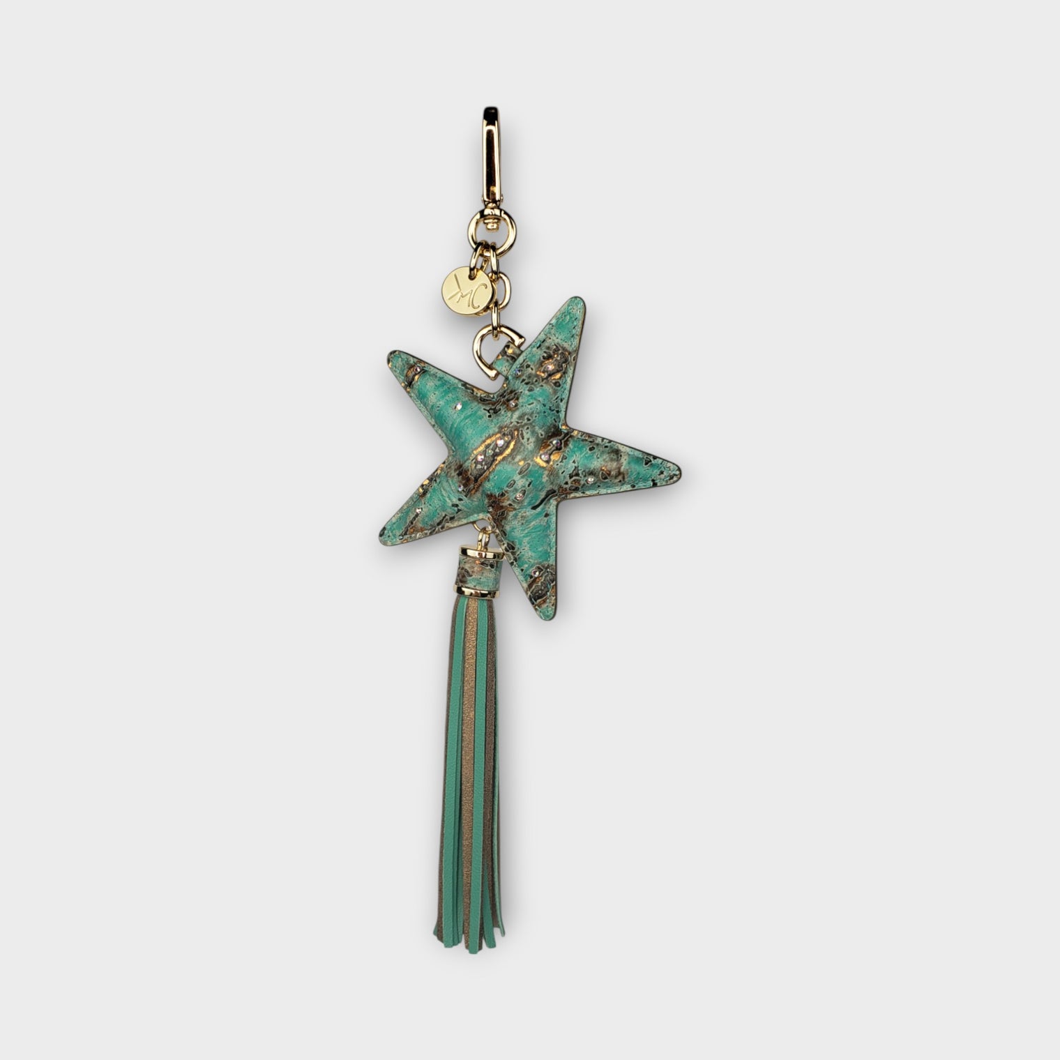 Blue Phoenix Shooting Star Bag Charm