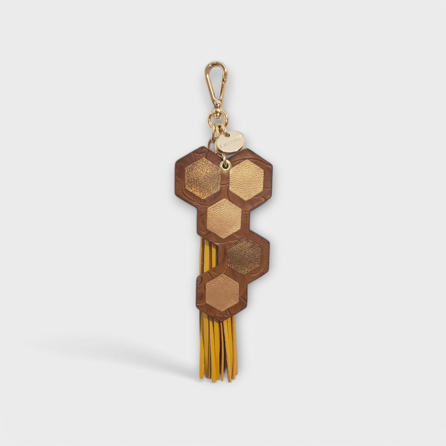 Honeycomb Fringe Tassel Bag Charm