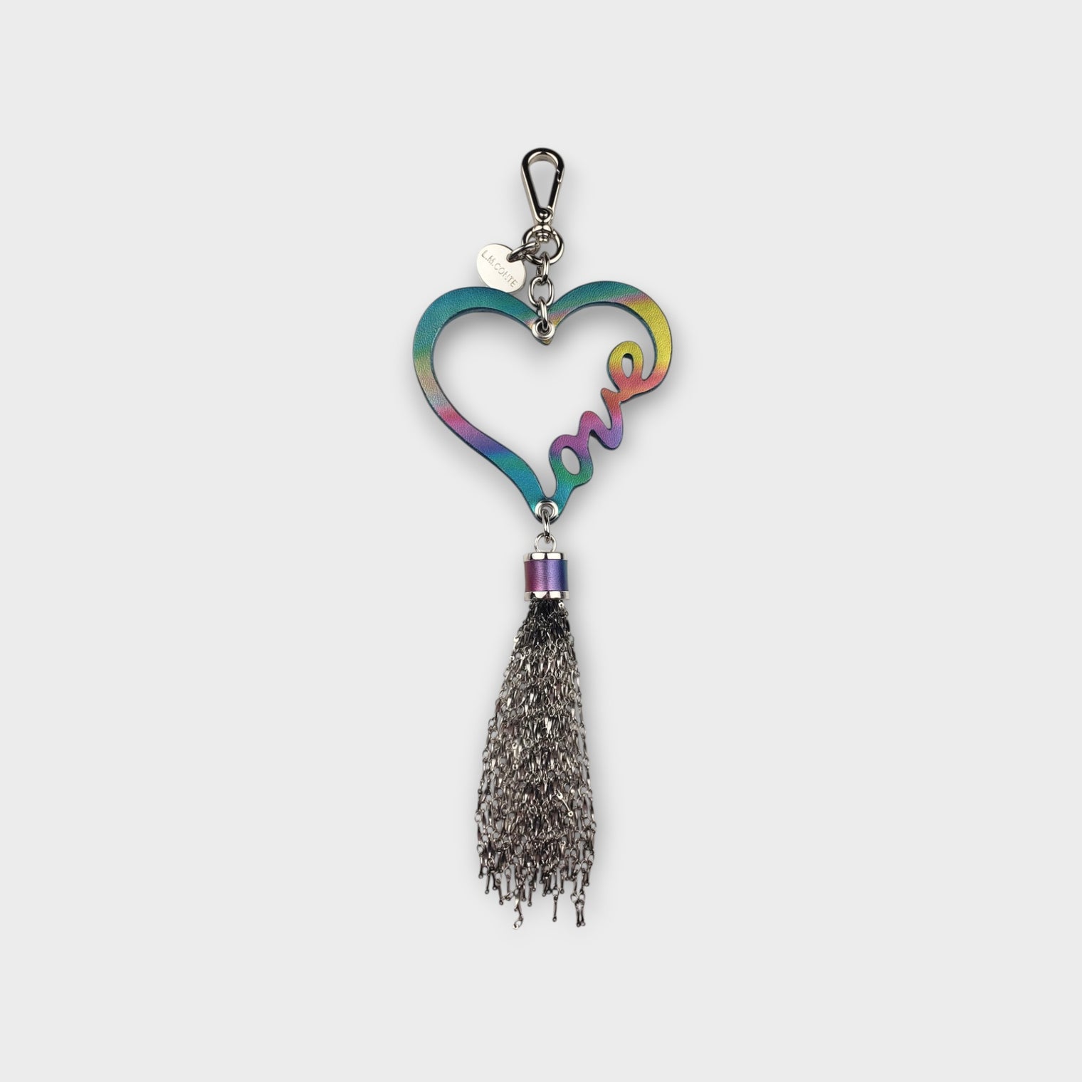Love Heart Fringe Tassel Bag Charm