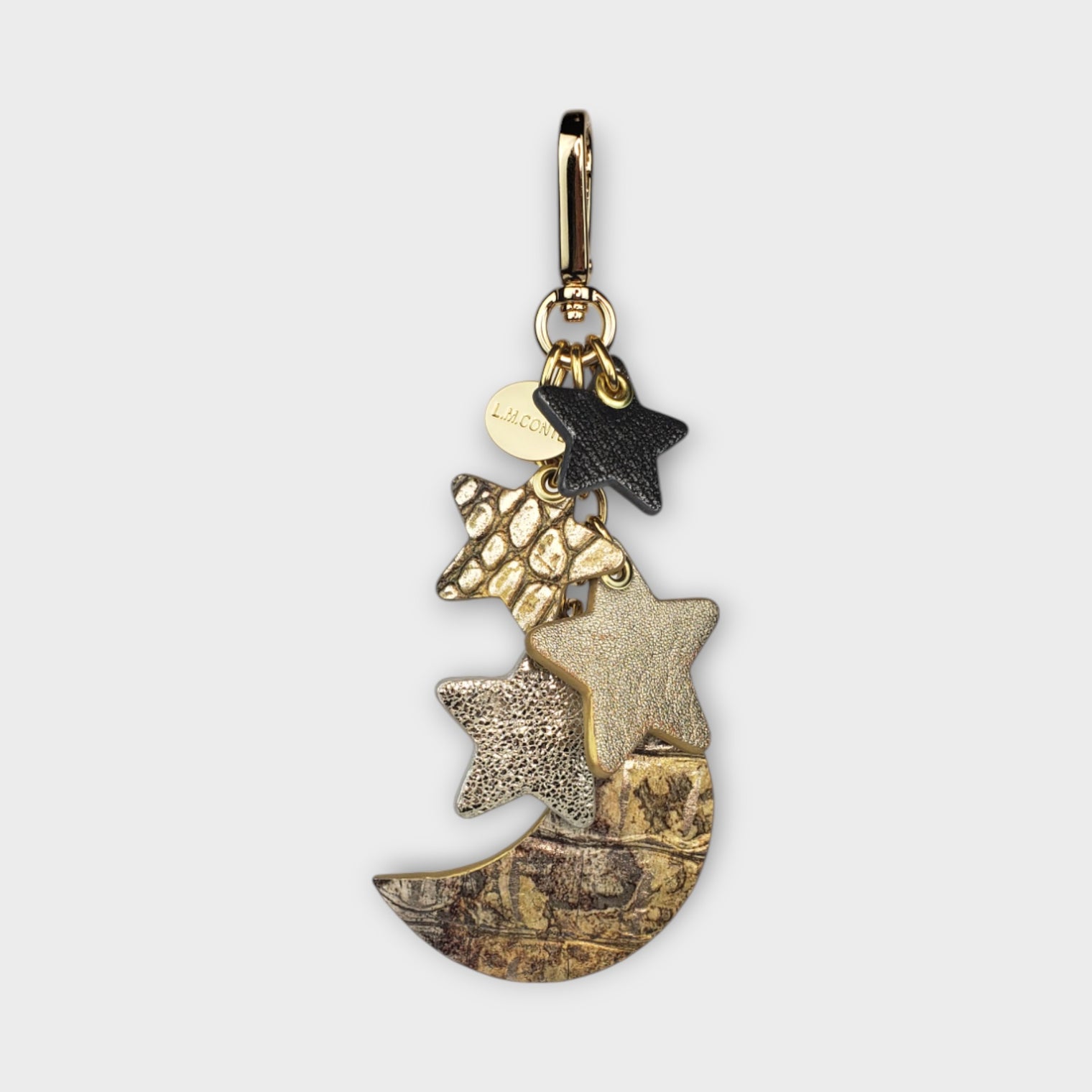 Moon & Star Cluster Charm