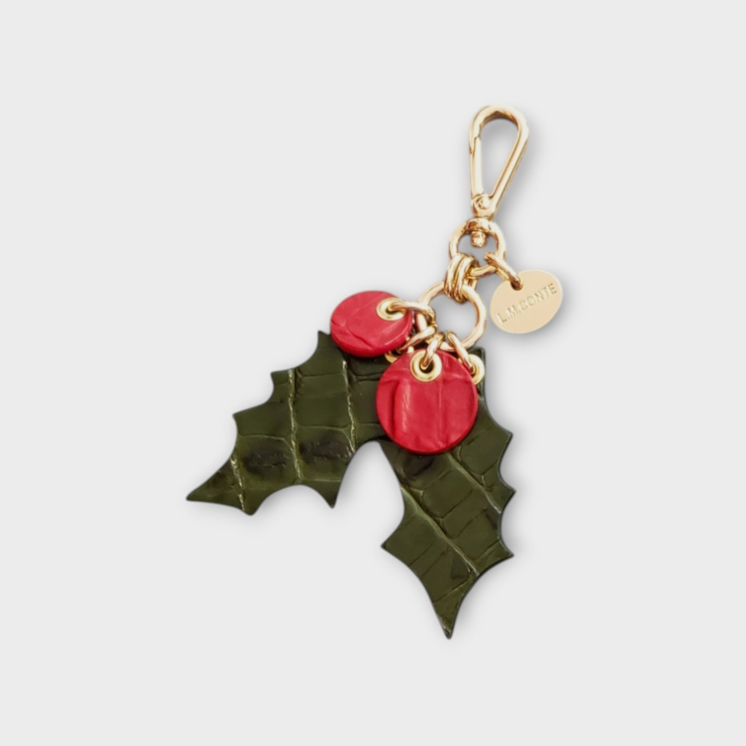 Holly Berry Bag Charm